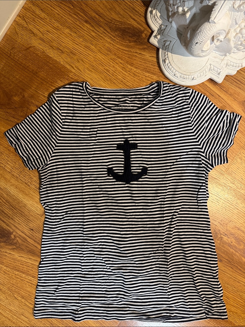 Talbots Anchor Striped Tee